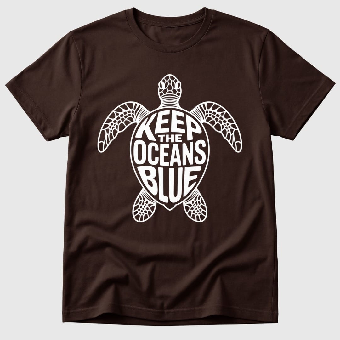 Dark Chocolate Oceans Blue Turtle - Mosaic Rhino