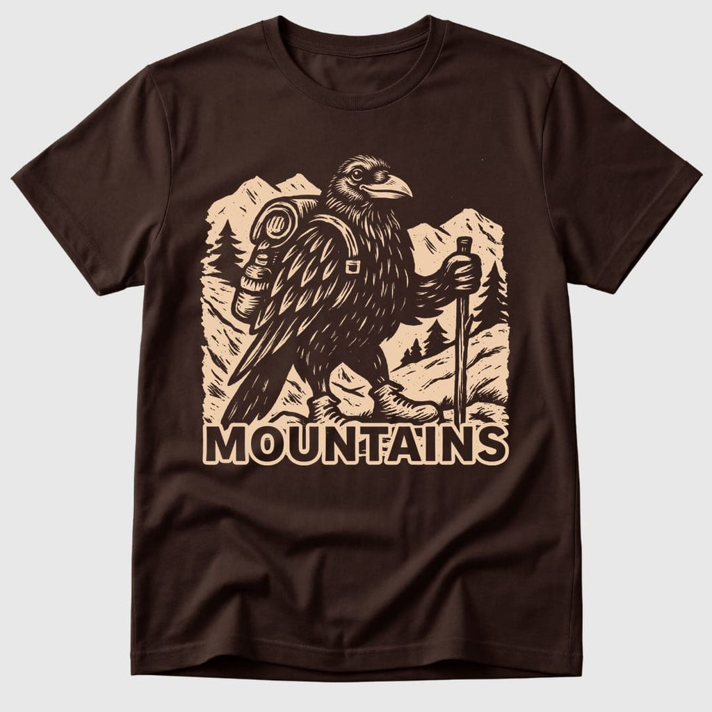 Dark Chocolate Raven In The Mountains - Mosaic Rhino
