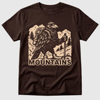 Dark Chocolate Raven In The Mountains - Mosaic Rhino