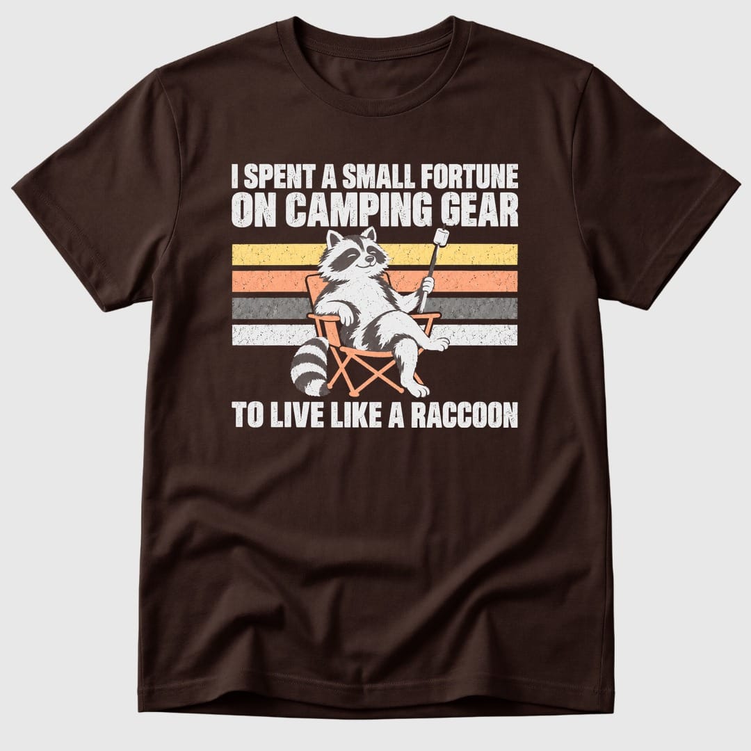 Dark Chocolate Small Fortune Raccoon - Mosaic Rhino
