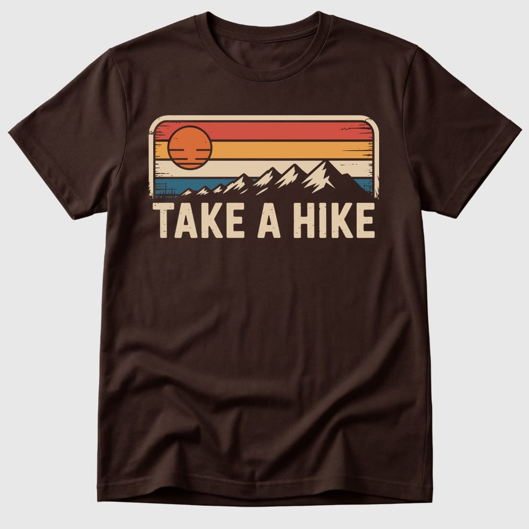 Dark Chocolate Vintage Take A Hike - Mosaic Rhino