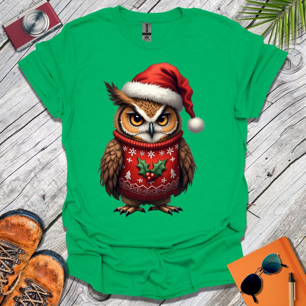 Grumpy Christmas Owl T-Shirt
