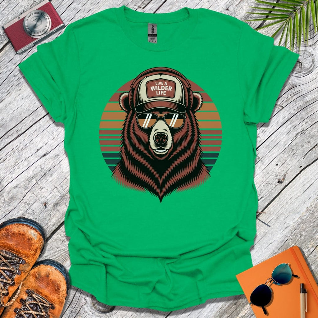 Live a Wilder Life Trucker Bear T-Shirt