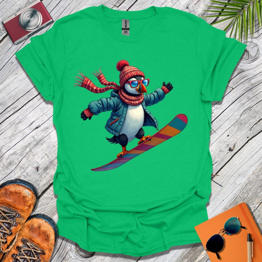 Snowboard Puffin T-Shirt