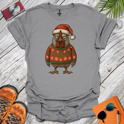 Grouchy Xmas Rooster T-Shirt