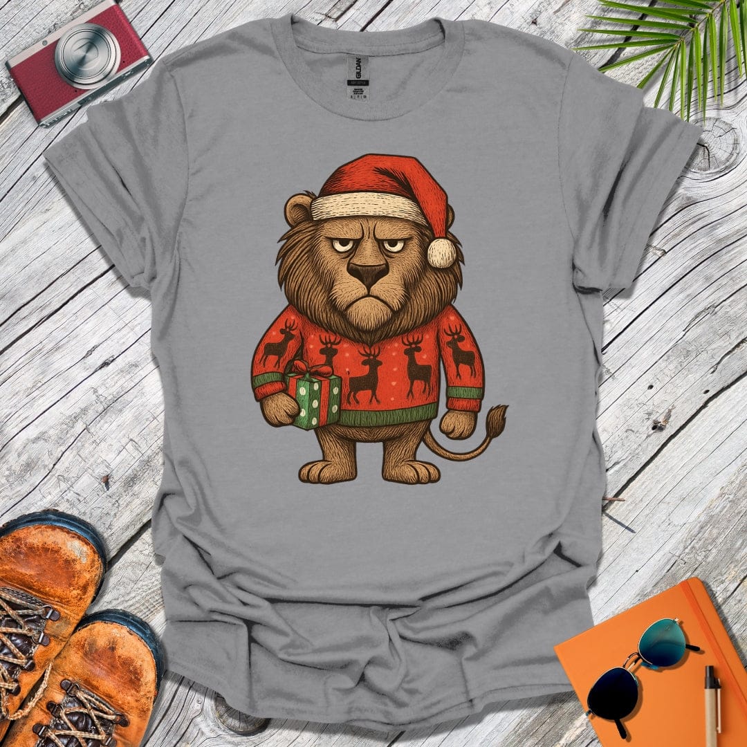 Grumpy Xmas Lion T-Shirt