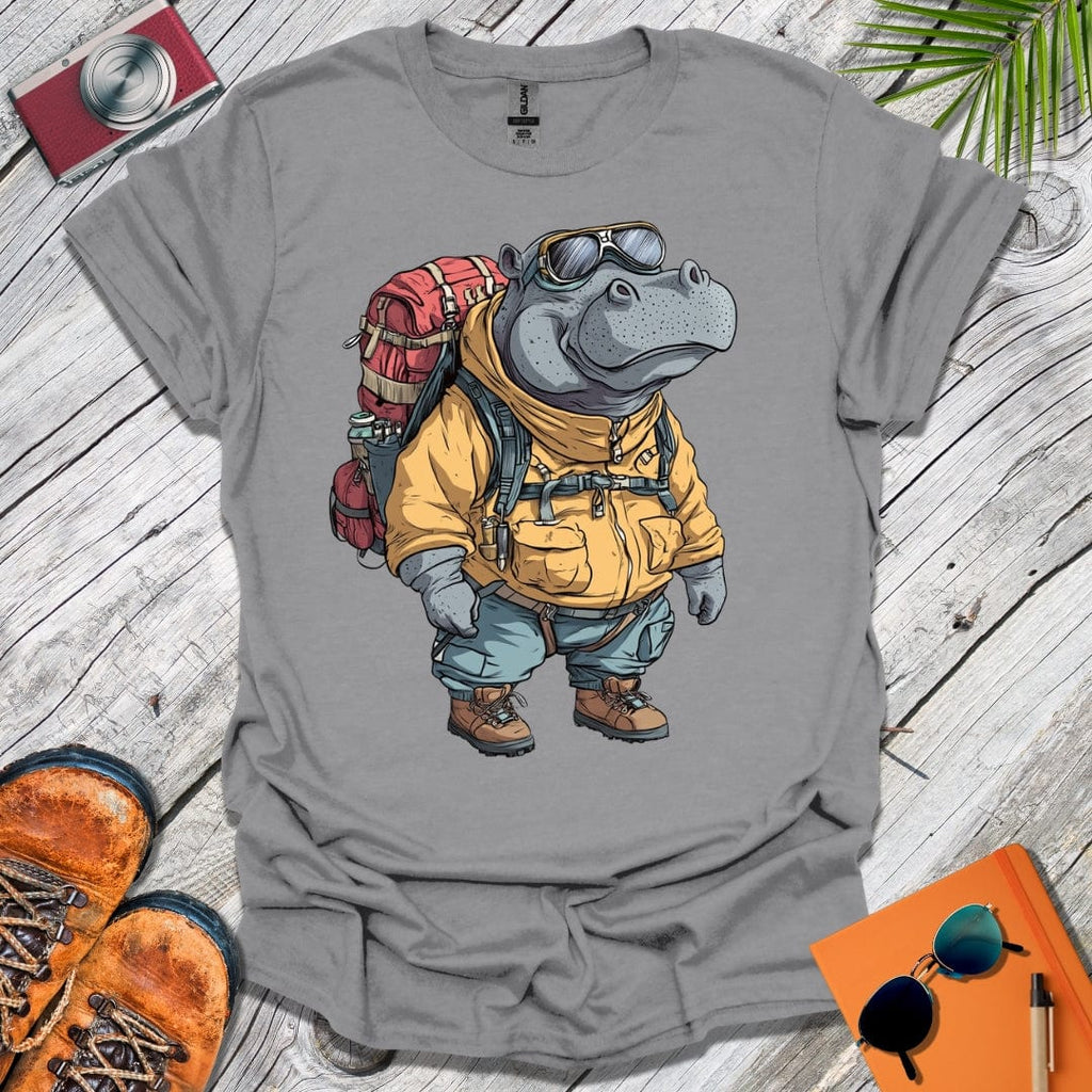 Hiking Hippo T-Shirt