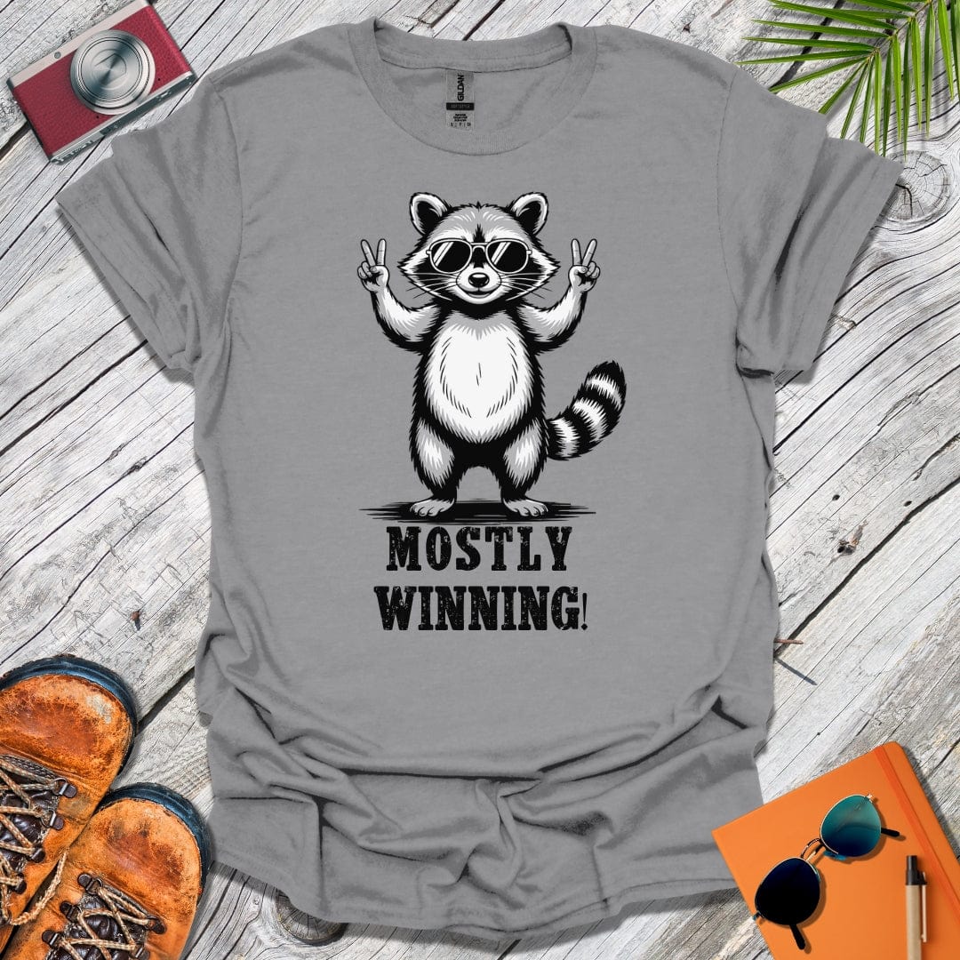 Mostly Winning Raccoon T-Shirt