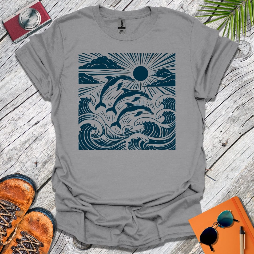 Pod of Leaping Dolphins T-Shirt