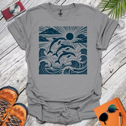 Pod of Leaping Dolphins T-Shirt