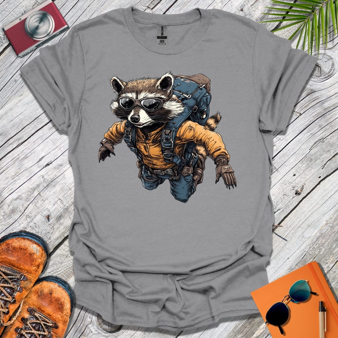 Freefalling Raccoon T-Shirt