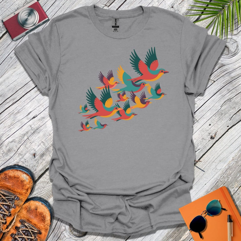 Bright Birds in Flight T-Shirt