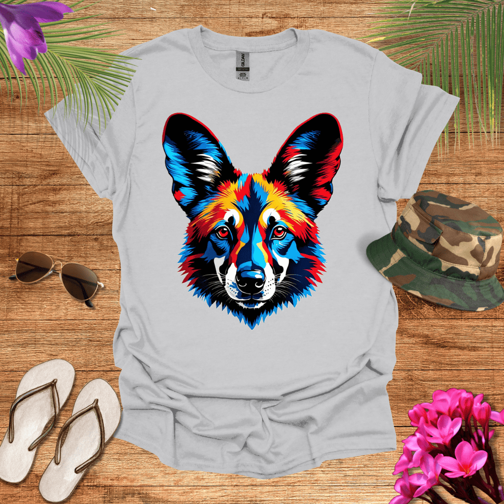 African Wild Dog Head T-Shirt