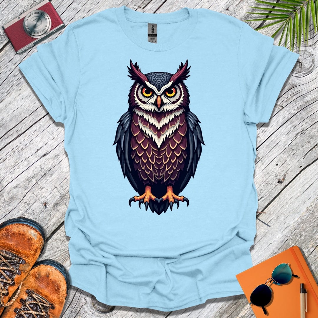 Watchful Tufted Owl T-Shirt