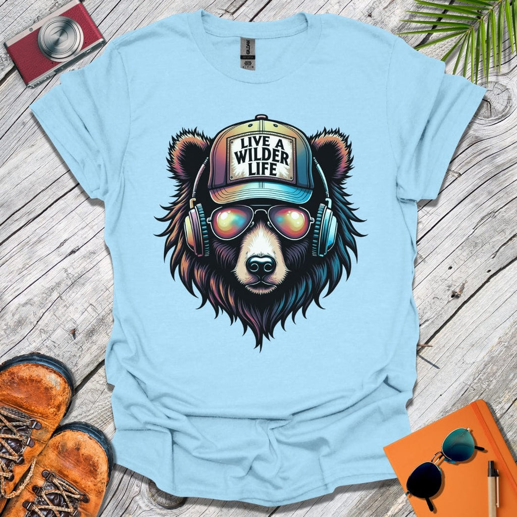Live a Wilder Life Psychedelic Bear T-Shirt