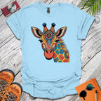 Mandala Giraffe Head T-Shirt