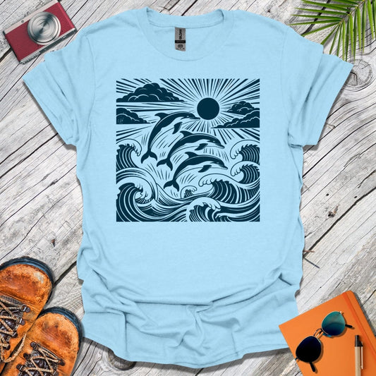 Pod of Leaping Dolphins T-Shirt