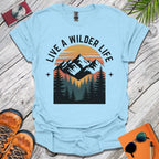 Live a Wilder Life Mountains T-Shirt