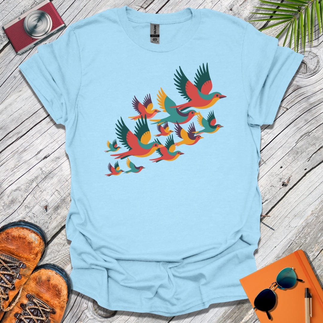 Bright Birds in Flight T-Shirt