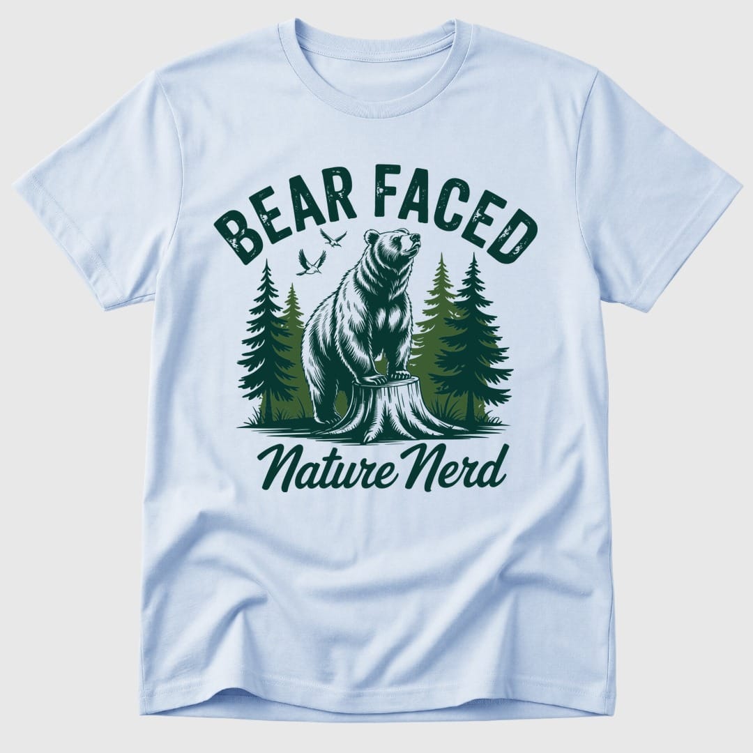 Light Blue Bear-Faced Nature Nerd - Mosaic Rhino