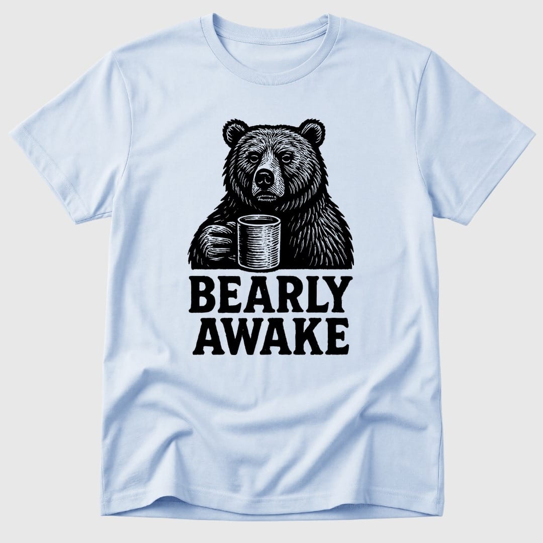 Light Blue Bearly Awake - Mosaic Rhino
