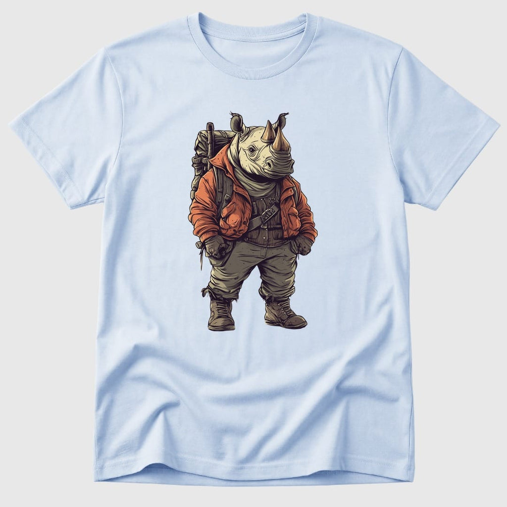 Light Blue Explorer Rhino - Mosaic Rhino