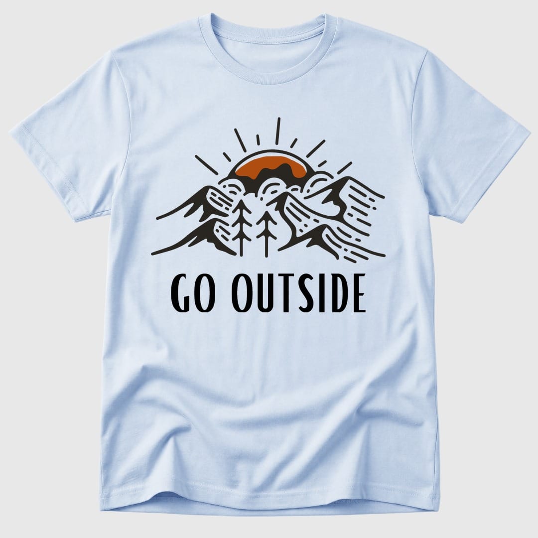 Light Blue Go Outside - Mosaic Rhino