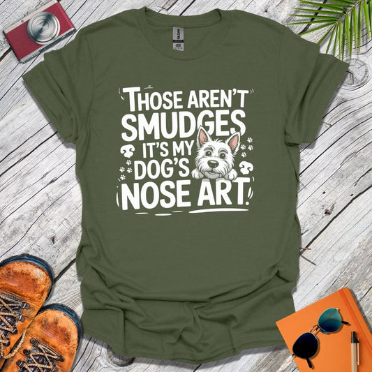 Dog Nose Art Westie T-Shirt