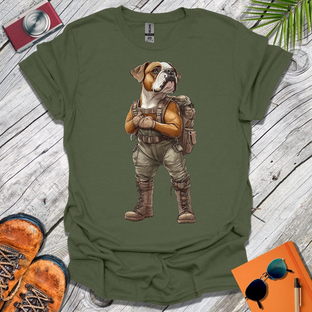 Explorer Boxer Dog T-Shirt