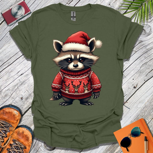 Festive Raccoon T-Shirt