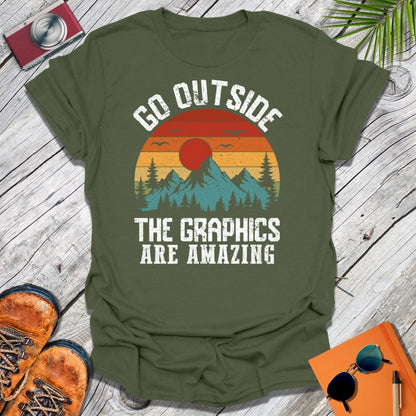 Go Outside Graphics T-Shirt