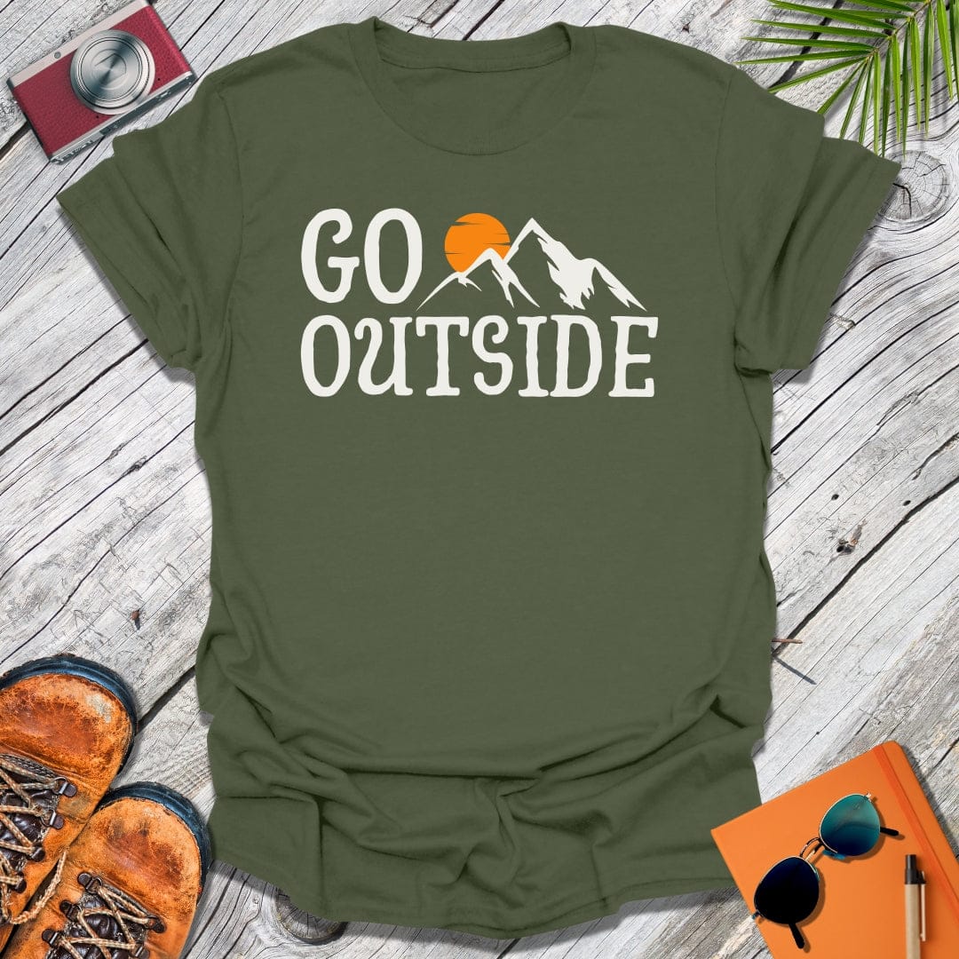 Go Outside Mountain T-Shirt
