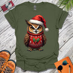 Grumpy Christmas Owl T-Shirt