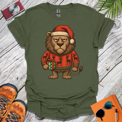 Grumpy Xmas Lion T-Shirt