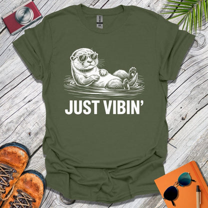 Just Vibin' Otter T-Shirt