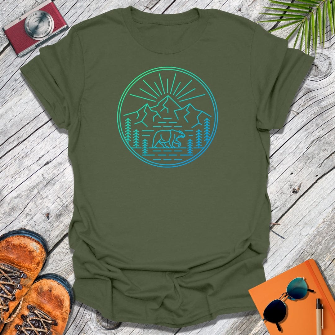 Neon Wilderness Bear T-Shirt