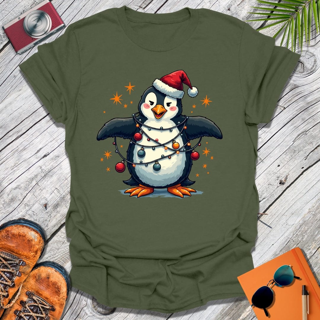 Xmas Mischief Penguin T-Shirt