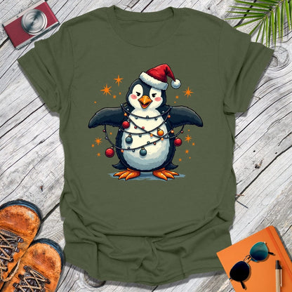 Xmas Mischief Penguin T-Shirt