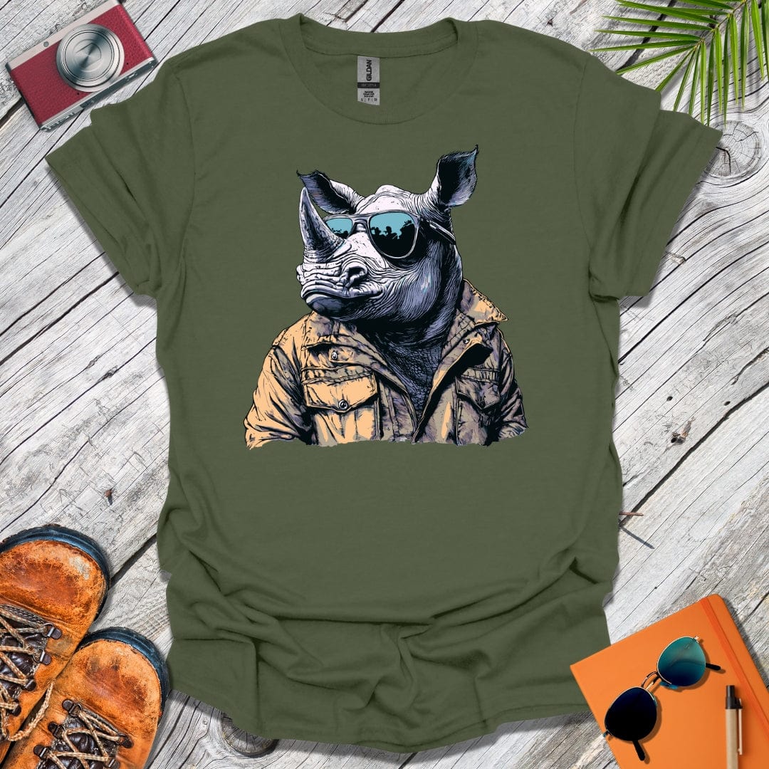 Rhino in Shades T-Shirt