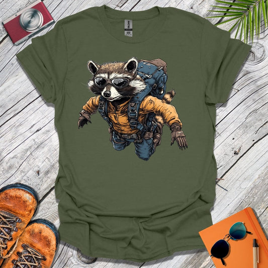 Freefalling Raccoon T-Shirt