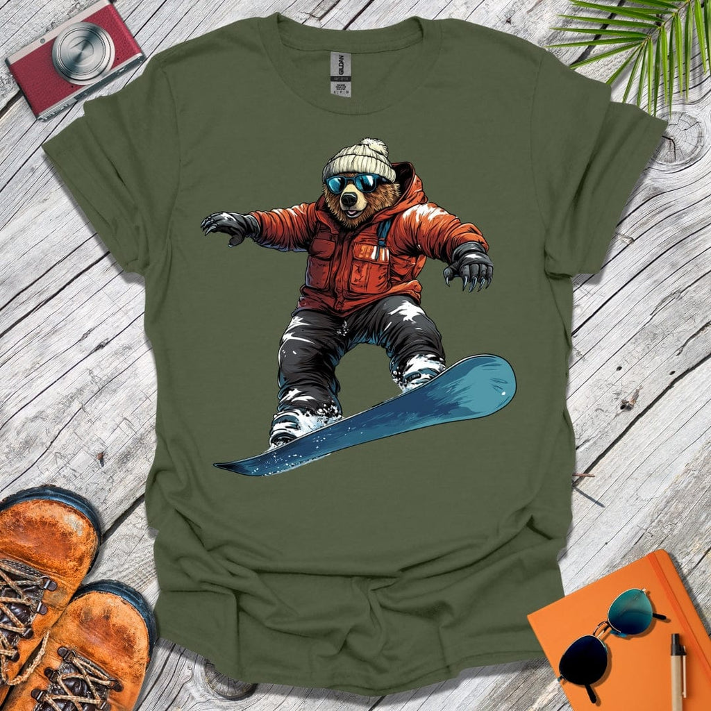 Snowboardin' Bear T-Shirt