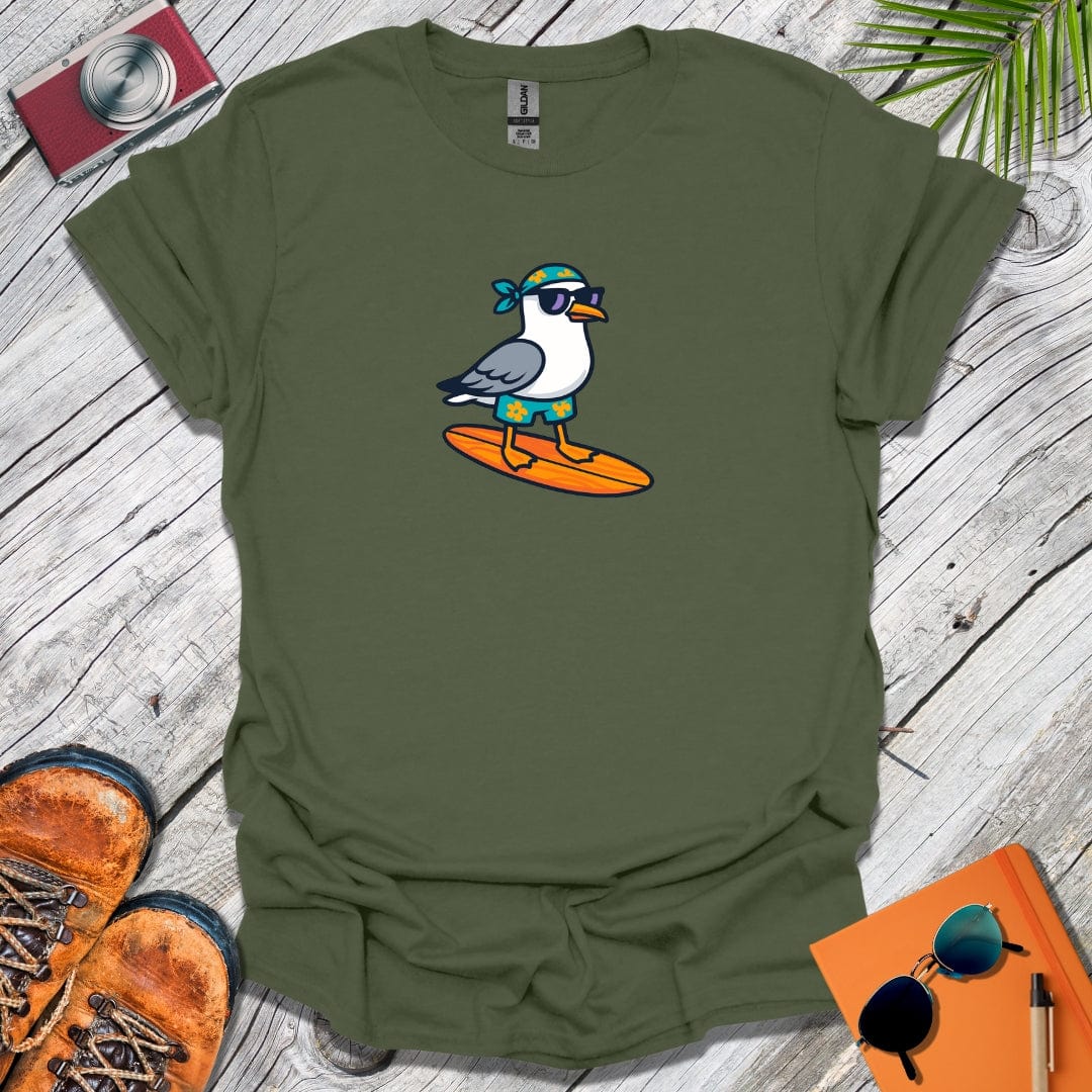 Surfing Seagull T-Shirt