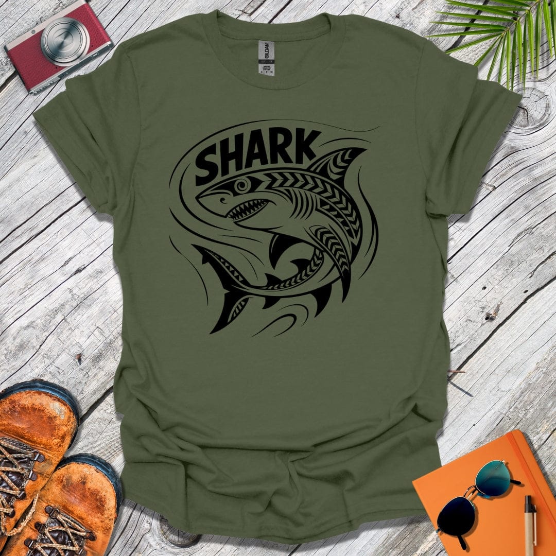 Tribal Shark T-Shirt