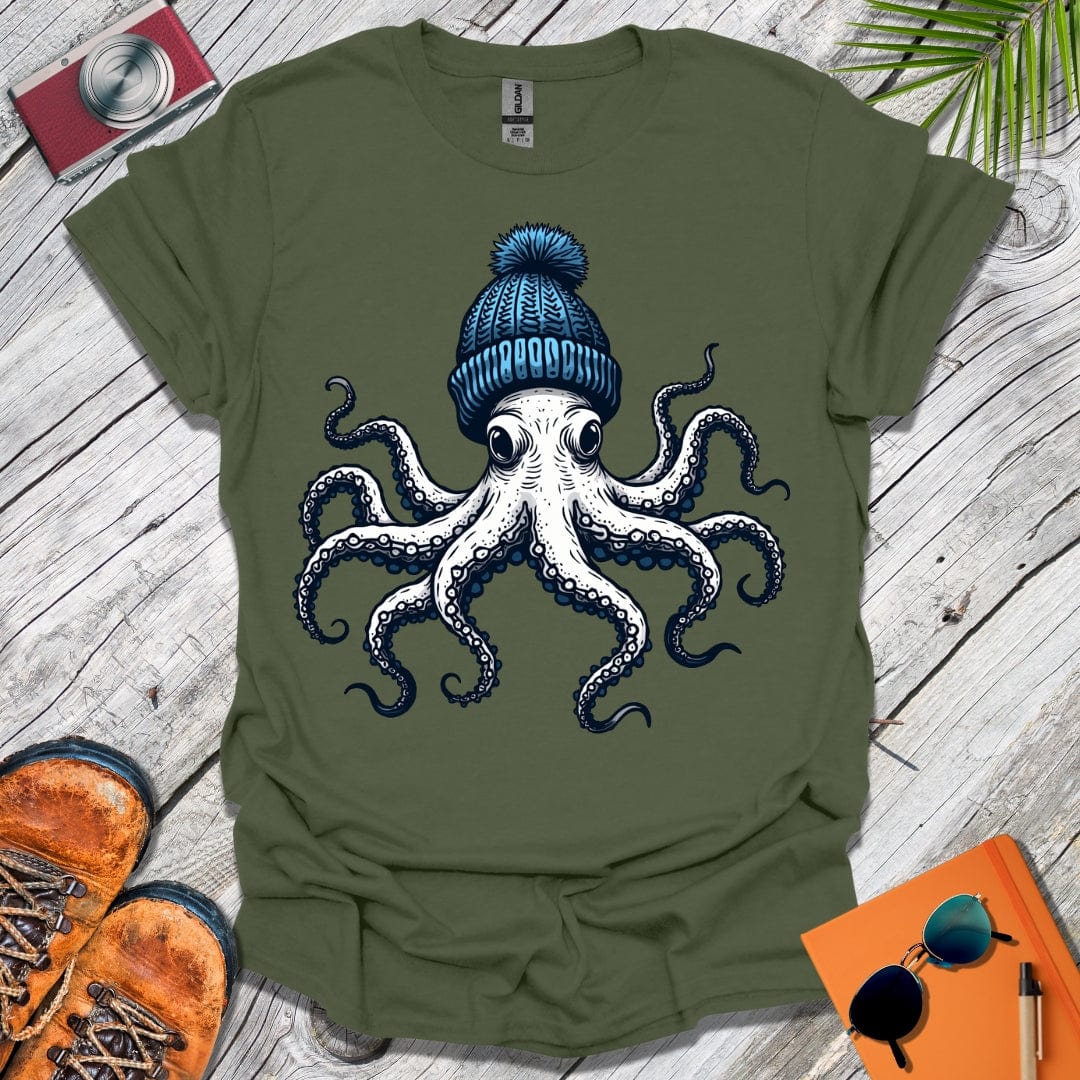Woolly Hat Octopus T-Shirt