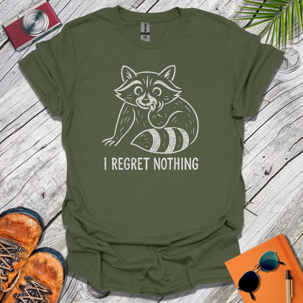 No Regrets Raccoon T-Shirt