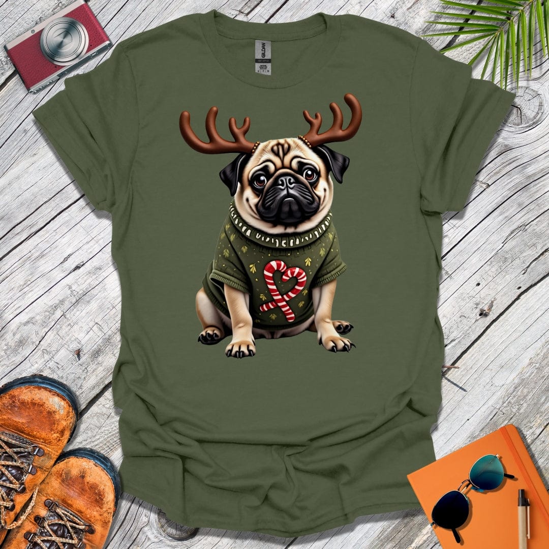 Festive Pug T-Shirt