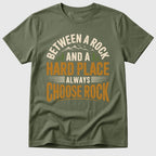 Military Green Always Choose Rock - Mosaic Rhino