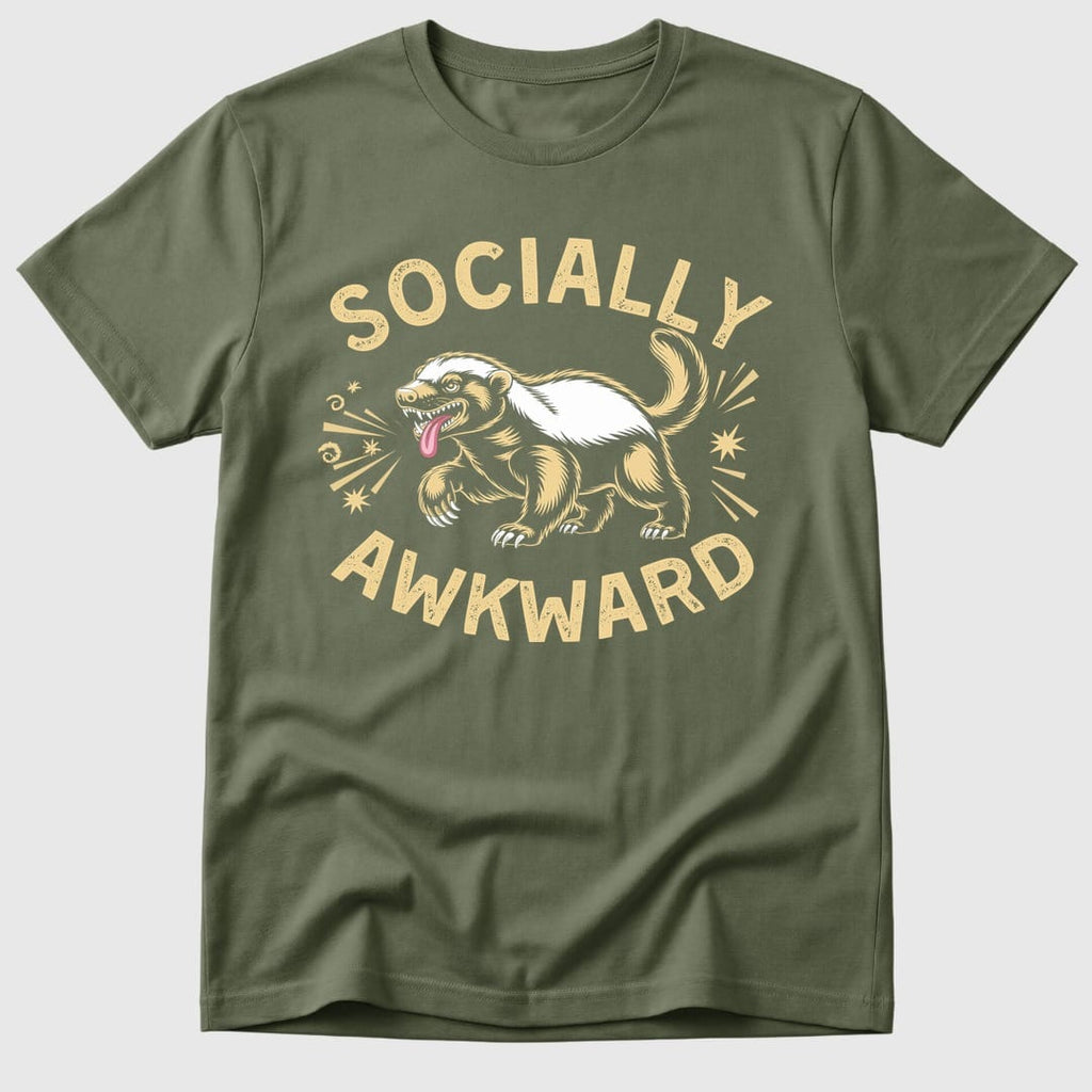 Military Green Awkward Honey Badger - Mosaic Rhino