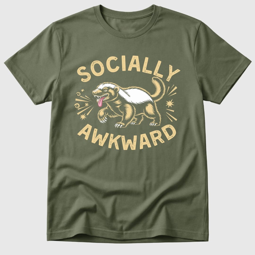Military Green Awkward Honey Badger - Mosaic Rhino