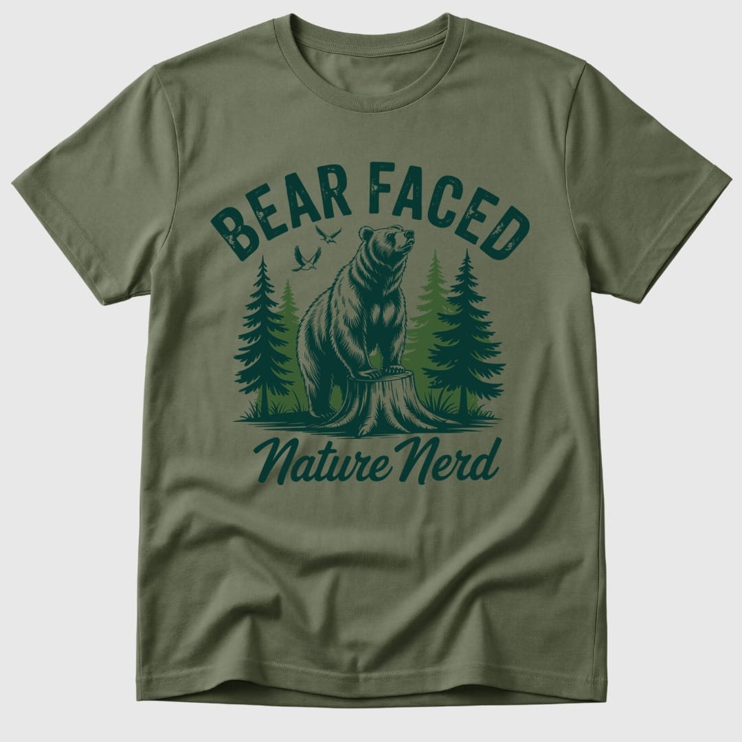 Military Green Bear-Faced Nature Nerd - Mosaic Rhino